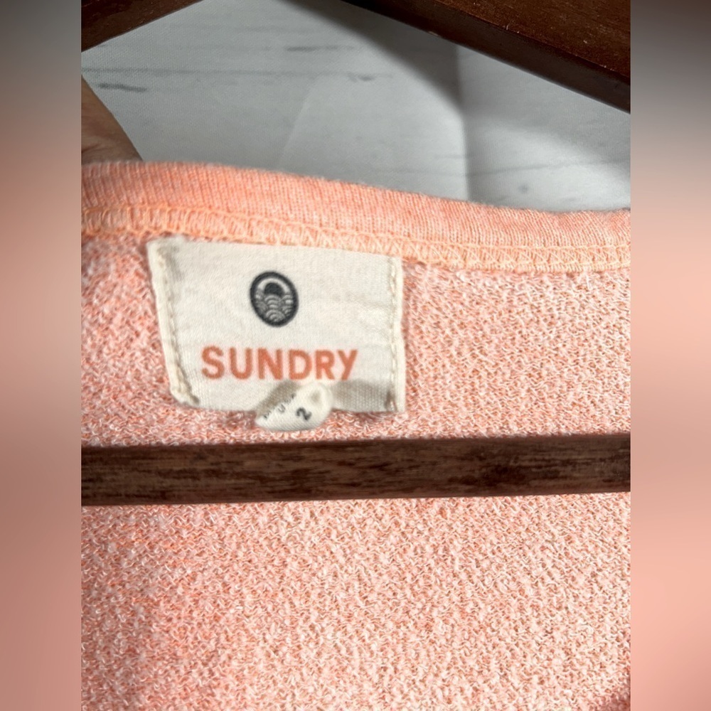 Sundry Crew Neck Oversized Sweatshirt Womens Pullover Long Sleeve Outdoor Size M - Picture 4 of 9